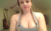 Busty Cutie Plays with Her Pussy
